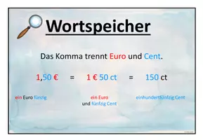 Vorschau - Poster - Merkplakate Thema Geld Klassen 1-3 - Seite 1
