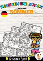 Aperçu - Feuilles d'exercices - Rechen-Mal-Blätter - Division (Sommer) Été Divisions Mathématiques Allemand - Page de couverture