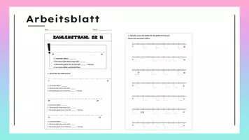 Vorschau - Arbeitsblätter - Dezimalzahlen am Zahlenstrahl-zählen - Deckblatt