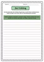 Vorschau - Arbeitsblätter - Frühlingswörter - Wörter und Sätze schreiben - Seite 2