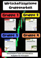 Vorschau - Arbeitsblätter - Wirtschaftssysteme Gruppenarbeit: Soziale Marktwirtschaft, Kapitalismus, Sharing Economy, Kreislaufwirtschaft - Deckblatt