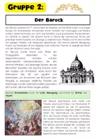 Vorschau - Arbeitsblätter - Kunstepochen Gruppenarbeit: Renaissance, Barock, Impressionismus, Moderne Kunst - Seite 3