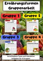 Vorschau - Arbeitsblätter - Ernährungsformen Materialpaket – Vegan, Vegetarisch, Omnivor, Flexitarisch - Seite 1