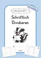 Vorschau - Arbeitsblätter - Schriftlich Dividieren - Übungsblätter - DIN A5 - Deckblatt