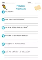 Vorschau - Arbeitsblätter - Philatelie Arbeitsblatt 7. & 8. Klasse Sammlerstücke AB mit Lösungen - Seite 1