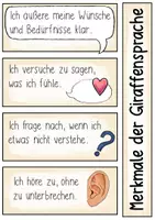 Vorschau - Arbeitsblätter - Merkmale der Giraffensprache / Wolfssprache - Tafelmaterial & ABs - Seite 3