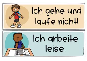 Vorschau - Poster - Regeln | Arbeiten an Stationen | Stationenlernen | Classroom Management - Seite 2