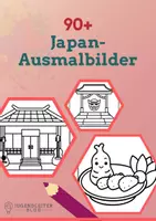 Vorschau - Mal- und Bastelvorlagen - 90+ Japan-Ausmalbilder für Kinder - Deckblatt