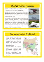 Vorschau - Anderer Materialtyp - Kontinente Asien zweifachdifferenzierte Infokartei - Seite 3
