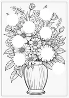 Vorschau - Arbeitsblätter - KUNST FÜR ZWISCHENDURCH: Blumenstrauß - Muster ergänzen - Seite 2