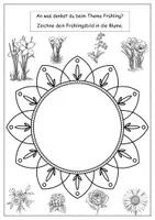 Vorschau - Arbeitsblätter - KUNST FÜR ZWISCHENDURCH: Frühlingsbild - Seite 1