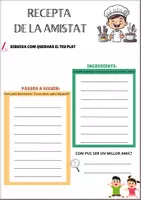 Vista previa - Hojas de trabajo - RECETA DE LA AMISTAD - página 1