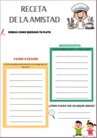 Vista previa - Hojas de trabajo - RECETA DE LA AMISTAD - página 2