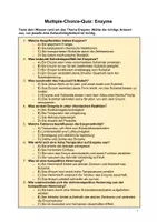 Vorschau - Quiz - Enzyme - Quiz - Seite 1