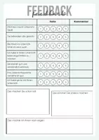 Vorschau - Anderer Materialtyp - Feedbackbogen für kleinere Klassen - Seite 1