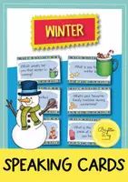 anteprima - Materiale di supporto/inclusione - Winter Speaking Cards; 39 carte di conversazione (Inglese) - Pagina di copertina