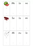 Vorschau - Fördermaterial/Inklusion - Silbenfächer 21 dreisislbige Wörter - Seite 1