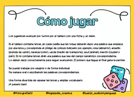 Vista previa - Juegos / Gamificación - TABLEROS LÉXICO Y CONCIENCIA FONOLÓGICA - página 2