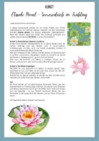 Vorschau - Stundenentwürfe - Kunst Seerosenteich Monet Klassenbild - Seite 1