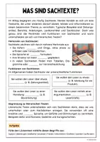 Vorschau - Arbeitsblätter - Sachtexte (Merkmale und Funktionen) - Seite 1