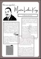 Vorschau - Arbeitsblätter - Martin Luther King Jr. - Ein Mann mit einem Traum - Deckblatt