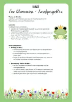 Vorschau - Stundenentwürfe - Kunst Blumenwiese Froschperspektive - Deckblatt