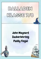 Vorschau - Arbeitsblätter - AB Thema Balladen + Klassenarbeit und BWH (auch LRS) - Deckblatt