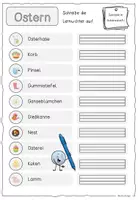 Vorschau - Arbeitsblätter - OSTERN / Wortschatz / Lernheft (DaZ) - Seite 3