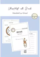 Vorschau - Arbeitsblätter - Sparpaket: Uhrzeithefte 1.-4. Klasse - Deckblatt