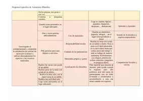 Vista previa - Para docentes: organización, planificación y formación - Plantilla Programa Específico de desarrollo de la Autonomía - página 2