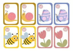 Vista previa - Tarjetas / Manipulativos - MEMORY DE PRIMAVERA,JUEGO DE OBSERVACIÓN Y MEMORIA🌸🦋 - página 1