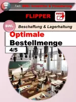 Vorschau - Unterrichtsreihen - Optimale Bestellmenge (Beschaffung Flipper 4/5) - Deckblatt