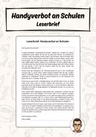 Vorschau - Text - Leserbrief: Handyverbot an Schulen - Deckblatt