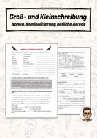 Vorschau - Arbeitsblätter - Arbeitsblatt Gruselgeschichte - Deckblatt