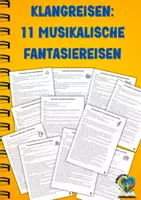 Vorschau - Lehrpläne/Lehrermaterial - Klangreisen: 11 musikalische Fantasiereisen Klassische Musik - Deckblatt