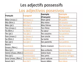 Aperçu - Préparation de séance / Séance complète - Famille_Adjectifs_Possessifs_Français_Niveau A1 - Page 3