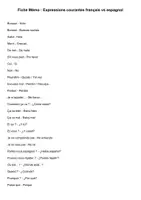 Aperçu - Apprentissages en autonomie - Fiche_Memo_Francais_Espagnol_Niveau A1 - Page de couverture