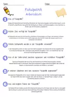 Vorschau - Arbeitsblätter - Fiskalpolitik Arbeitsblatt 7. & 8. Klasse Staatsverschuldung AB mit Lösungen - Seite 2