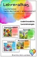 Vorschau - Poster - Materialpaket Lautstärke Poster für verschiedene Arbeitsformen humorvoll - Seite 1