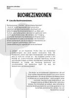 Vorschau - Arbeitsblätter - Schritt für Schritt zur eigenen Rezension - Seite 1