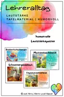 Vorschau - Präsentationen/Tafelbilder - Lautstärke Tafelmaterial humorvoll - Deckblatt