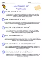 Vorschau - Arbeitsblätter - Handelspolitik EU Arbeitsblatt 7. & 8. Klasse Freihandel AB mit Lösungen - Seite 2