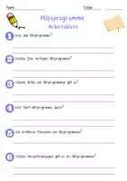 Vorschau - Arbeitsblätter - Hilfsprogramme Arbeitsblatt 7. & 8. Klasse Entwicklungszusammenarbeit AB mit Lösungen - Seite 1