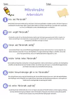 Vorschau - Arbeitsblätter - Mikrokredite Arbeitsblatt 7. & 8. Klasse Finanzielle Inklusion AB mit Lösungen - Seite 2