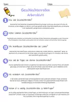 Vorschau - Arbeitsblätter - Geschlechterrollen Arbeitsblatt 7. & 8. Klasse Feminismus AB mit Lösungen - Seite 2