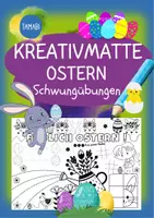 Vorschau - Mal- und Bastelvorlagen - Schwungübungen Vorschule - Kreativmatte "Ostern" - Schwungübungen - malen & zeichnen | Vorschule | Schwungübungen Klasse 1 | Ostern Kindergarten | Aufgaben für Schnelle | Ich bin fertig Aufgaben | Lückenfüller | Ausmalbilder Ostern - Deckblatt