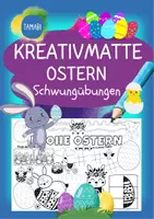 Vorschau - Mal- und Bastelvorlagen - Schwungübungen Vorschule - Kreativmatte "Ostern" - Schwungübungen - malen & zeichnen | Vorschule | Schwungübungen Klasse 1 | Ostern Kindergarten | Aufgaben für Schnelle | Ich bin fertig Aufgaben | Lückenfüller | Ausmalbilder Ostern - Deckblatt