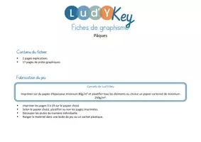 Aperçu - Apprentissages en autonomie - Fiches de graphisme Pâques – Motricité fine et tracés préparatoires – Maternelle PS MS GS - Page 1