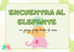 Vista previa - Tarjetas / Manipulativos - ENCUENTRA AL ELEFANTE - Portada