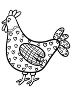 Vorschau - Stundenentwürfe - Ausmalbilder, Bastelvorlage Ostern, Ostereier, lustige Hühner (Fensterbilder) - Seite 2